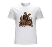 Day of The Dead T Shirt George Romero 70S Retro Vintage Horror Movie Graphic tee Men's Male White XXL