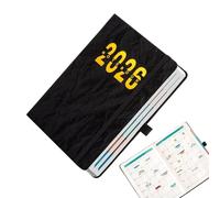 Day Planner - A5 Agenda | Yearly Planner 2026 Monthly Calendar Notebook With Waterproof Cover For Home School Office Academic Planning, 1-Pack Tabbed Weekly Journal To Boost Productivity
