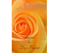 Day Planner and Dream Journal 2 in 1: Orange themed Rose with a handy 6 by 9 size. Dual Purpose Book.