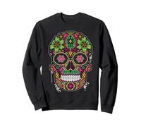 Day The Dead Sugar Skull Dia De Los Muertos Mexicans Costume Sudadera