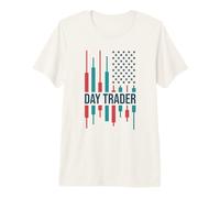 Day Trader Bandera de Estados Unidos Crypto & Stock Trading Lover USA Camiseta Premium