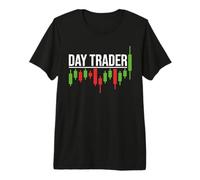 Day Trader - Estilo gráfico de negociación de acciones desgastadas Camiseta Premium