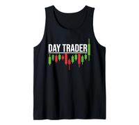 Day Trader - Estilo gráfico de negociación de acciones desgastadas Camiseta sin Mangas