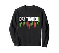 Day Trader - Estilo gráfico de negociación de acciones desgastadas Sudadera