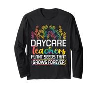 Daycare Teacher Plant Seeds That Grow Forever Gift Manga Larga