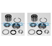 DAYCO 2x Cubo Kit Cojinete de Rueda Trasero para Peugeot 206 Sedán 206 + Citroën