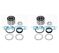DAYCO 2X Rodamiento De Rueda Trasero Para Peugeot 206 Hatchback 106 II Citroën