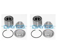 DAYCO 2X Rodamiento De Rueda Trasero Para Peugeot 208 301 Citroën C3 II CA CC