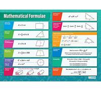 Daydream Education Fórmulas matemáticas | Gráficos de matemáticas | Papel brillante que mide 594 mm x 850 mm (A1) | Gráficos de matemáticas para el aula | Carteles educativos
