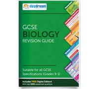 Daydream Education GCSE Biology - Póster de bolsillo: guía de revisión de biología de bolsillo | Especificación GCSE | Edición digital gratuita para ordenadores, teléfonos y tabletas.