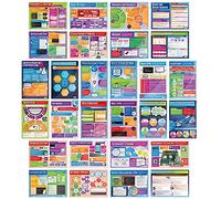 Daydream Education - Juego de 34 pósteres de informática, papel brillante de 850 mm x 594 mm (A1), carteles STEM para el aula