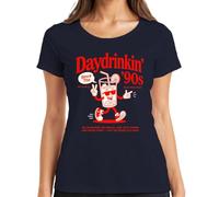 Daydrinkin' Since The '90s Good Vibes Only - Camiseta para mujer, azul marino, S