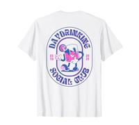 Daydrinking Social Club | Impresión Retro de Day Drinking Malle Camiseta