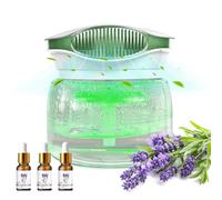 Dayear - Ambientador humidificador con difusor de Aroma ionizador con aceites Esenciales de 30 ml, purificador de Aire de Agua, Color Verde