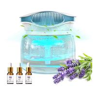 Dayear Difusor Aceites Esenciales con 3x10ml Aceites Esenciales, Humidificador de Aromas, Water Purificador de Aire de Iones Negativos para Sala de Estar Dormitorio Yoga Oficina & 7 Colores LED