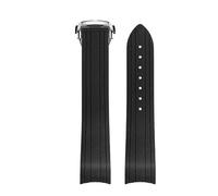 dayeer Correa de reloj de caucho curvada para Omega Seamaster 300 Diver's Master Chronometer Accesorios(Blacks)