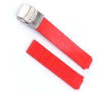 dayeer Correa de reloj deportiva de silicona para Tissot Touch T013 T047 t-sport T013420A T047420A T33 correa de reloj impermeable (Color : Red silver1 20mm)