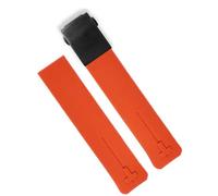 dayeer Correa de reloj deportiva de silicona para Tissot Touch T013 T047 t-sport T013420A T047420A T33 correa de reloj impermeable (Color : Orange black 21mm)
