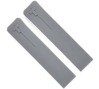 dayeer Correa de reloj deportiva de silicona para Tissot Touch T013 T047 t-sport T013420A T047420A T33 correa de reloj impermeable (Color : Gray no clasp 21mm)