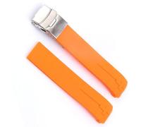 dayeer Correa de reloj deportiva de silicona para Tissot Touch T013 T047 t-sport T013420A T047420A T33 correa de reloj impermeable (Color : Orange silver1 21mm)