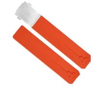dayeer Correa de reloj deportiva de silicona para Tissot Touch T013 T047 t-sport T013420A T047420A T33 correa de reloj impermeable (Color : Orange silver 21mm)