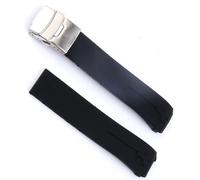 dayeer Correa de reloj deportiva de silicona para Tissot Touch T013 T047 t-sport T013420A T047420A T33 correa de reloj impermeable (Color : Black silver1 21mm)