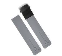 dayeer Correa de reloj deportiva de silicona para Tissot Touch T013 T047 t-sport T013420A T047420A T33 correa de reloj impermeable (Color : Gray black 21mm)