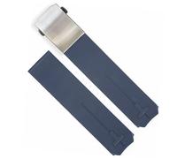 dayeer Correa de reloj deportiva de silicona para Tissot Touch T013 T047 t-sport T013420A T047420A T33 correa de reloj impermeable (Color : Blue silver1 21mm)