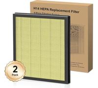 DAYETTE 2 paquetes de filtros de repuesto H14 compatibles con purificador de aire AP303/AP304, 4 en 1 H14 Grade True HEPA de alta e carbono activado para mascotas