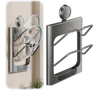 Dayinkes Organizador de tapa de succión, soporte para tapa de olla montado en la pared, prácticos soportes para tapas de ollas dentro del gabinete con plato de agua, organizador de tapa de olla sin