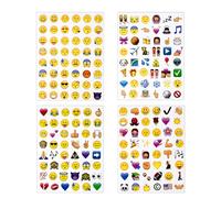 DAYKET Pegatinas de Emociones, 12 Hojas de Pegatinas de Cara Feliz, Pegatinas de Memes, Pegatinas de Emoticonos para Niños, Decoración de Cuaderno (B)