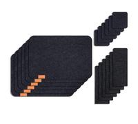 DAYLIGHE 6PCs Washable Felt Table Mats Heatproof Coasters Combo For Restaurants Cafes and Family Stain Resistant Felt Placemats