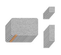 DAYLIGHE 6PCs Washable Felt Table Mats Heatproof Coasters Combo For Restaurants Cafes and Family Stain Resistant Felt Placemats