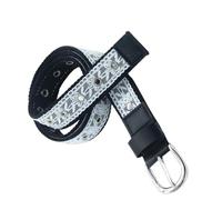 DAYLIGHE Cintura ajustable para mujer, piel sintética, elegante, con hebillas, para adolescentes, niñas, pantalones vaqueros, pantalones cortos, cinturón de encaje para mujer, Negro, Talla única