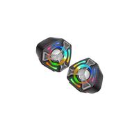 DAYLIGHE Gaming Optimized Corded Loudspeaker with Color Light Show and Advanced Sound Technology For Immersive Experience USB Desktop Speakers Color Lighting
