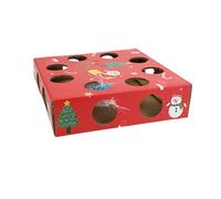 DAYLIGHE Juguete interactivo con plumas, juguete de Navidad divertido ejercicio para felinos de interior, juguete de ejercicio interactivo para gatos