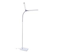 Daylight DuoPro™ - Lámpara de Pie LED - Doble Pantalla, 6000K, 2090 Lux, 4 Niveles de Brillo, Brazo Flexible, Lámpara de Pie para Salón, Salones de Belleza, Pestañas, Cejas y Tatuaje, Blanco