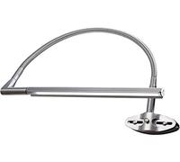 daylight Lámpara de mesa y escritorio con cuello de cisne flexible - Lámpara de pinza con cuello flexible - pinza para lectura, ocio, trabajo y tareas, UN, plateado.