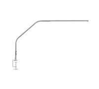 Daylight Slimline 4™ - Lámpara de Mesa LED - 6000K, 3200 Lux, 4 Niveles de Brillo, Puerto de Carga USB-C, Difusor Antirreflejos, Lámpara de Escritorio Ajustable para Arte,Acero Cepillado