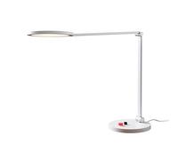 Daylight Tricolor LED regulable para el cuidado de los ojos, 3 temperaturas de color, 95+ CRI, diseñado con interruptores llamativos y visibles, lámpara de mesa, color blanco