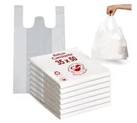 DAYMAND STORE | Bolsa Plastico | 60 uds | Medida: 35X50cm | 70% Reciclado | Pequeñas con Asas | Galga 200