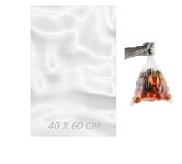 DAYMAND STORE | BOLSAS | Bolsas plastico Transparente | Bolsas Plastico | 40X60 cm Paq 1,8 Kg GALGA 120 | Bolsas de Plastico | Apta Congelacion | Uso Alimentario | Bolsas de Plastico Pequeñas