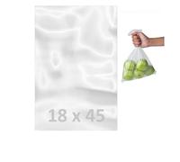 DAYMAND STORE | Bolsas plastico Transparente de una medida de 18x45 cm en Paquete de 1 Kg | Bolsas de plastico pequeñas GALGA 120 | Bolsas Congelacion, Uso Alimentario y Termoselladora