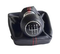 DAYOTIE Compatible con A4 8E B6 2000 2001 2002 2003 2004 2005 2006 2007 2008 5/6 para Pomo De Cambio De Marchas De Velocidad Pomo De Cambio De Marchas De Coche Palanca Cambios(6 Speed-Red)