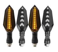 DAYOTIE Compatible con Benelli para TNT500 TNT502 para TNT600 para TNT899 TNT1130 Luces Intermitentes De Motocicleta Luces Intermitentes Intermitentes Motocicleta Intermitentes(2 Pairs White-Yellow)