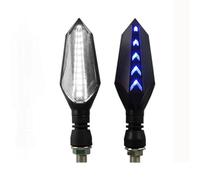 DAYOTIE Compatible con CRF 1100L para Africa para Twin para CBR650R para CBR500R Luces De Señal De Giro para Motocicleta Bombillas De Indicadores De Giro De 10 Mm Motocicleta Intermitentes(White)