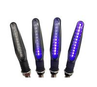 DAYOTIE Compatible con para Z900 para Z1000 para Kle 650 Luces De Señal De Giro para Motocicleta Luces Intermitentes De Agua Que Fluyen Lámpara Impermeable Motocicleta Intermitentes(Purple,2 Pairs)