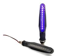 DAYOTIE Compatible con para Z900 para Z1000 para Kle 650 Luces De Señal De Giro para Motocicleta Luces Intermitentes De Agua Que Fluyen Lámpara Impermeable Motocicleta Intermitentes(Purple,1 Pair)