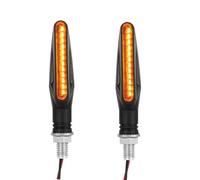 DAYOTIE Luz Intermitente Universal para Motocicleta, Luz Intermitente Flexible con Flujo De Agua, Luz De Señal De Giro para Motocicleta, Diseñada para Relé De 12 V Motocicleta Intermitentes(2pcs)