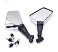 DAYOTIE para Z25RS para Z650 para Z750 para Z800 para Z900 para Z1000 para ER6N para ER6F para Z900RS Accesorios para Espejos Retrovisores De Motocicleta De 8/10 Mm Espejos Retrovisores Moto(Silver)